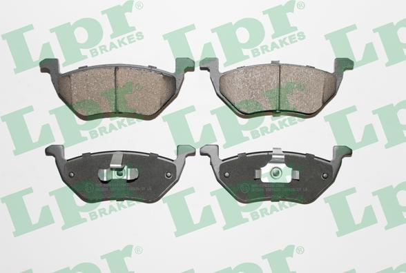 LPR 05P1620 - Тормозные колодки, дисковые, комплект parts5.com