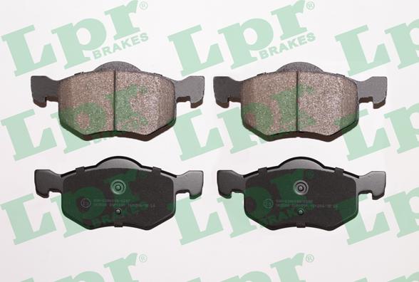 LPR 05P1091 - Тормозные колодки, дисковые, комплект parts5.com