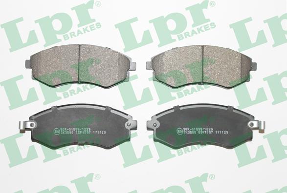 LPR 05P1097 - Тормозные колодки, дисковые, комплект parts5.com