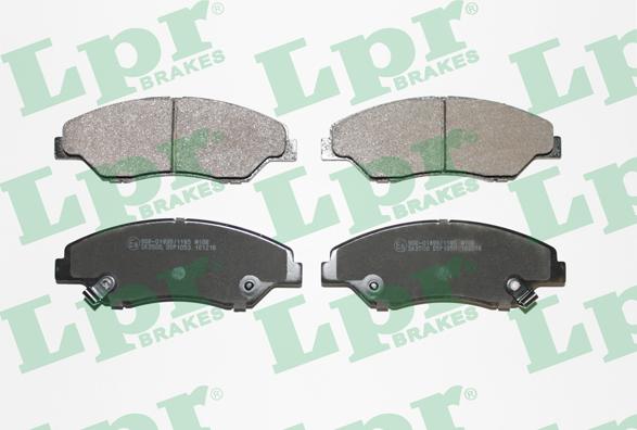 LPR 05P1053 - Тормозные колодки, дисковые, комплект parts5.com