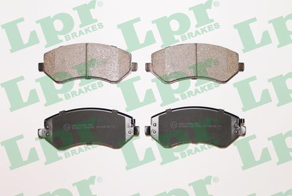 LPR 05P1005 - Тормозные колодки, дисковые, комплект parts5.com