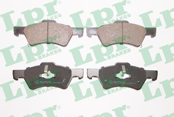 LPR 05P1006 - Тормозные колодки, дисковые, комплект parts5.com