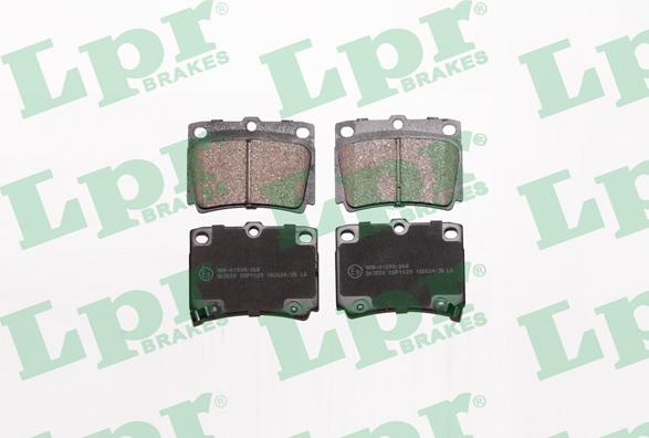 LPR 05P1029 - Тормозные колодки, дисковые, комплект parts5.com