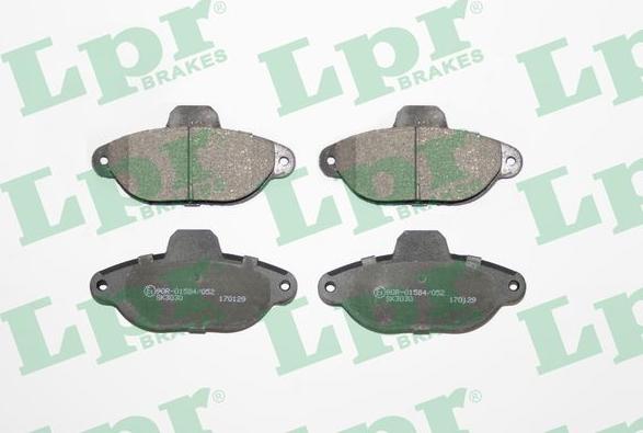 LPR 05P1191 - Тормозные колодки, дисковые, комплект parts5.com