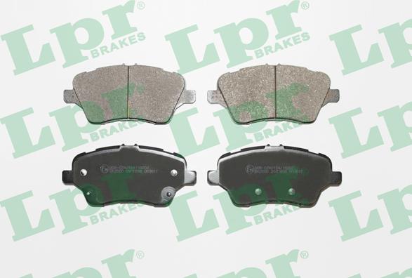 LPR 05P1856 - Тормозные колодки, дисковые, комплект parts5.com