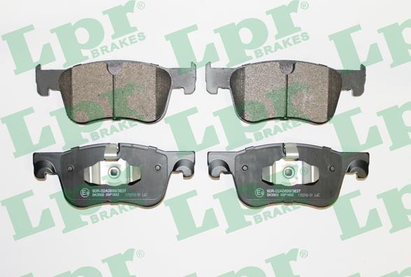 LPR 05P1852 - Тормозные колодки, дисковые, комплект parts5.com