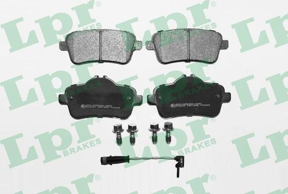 LPR 05P1805A - Тормозные колодки, дисковые, комплект parts5.com