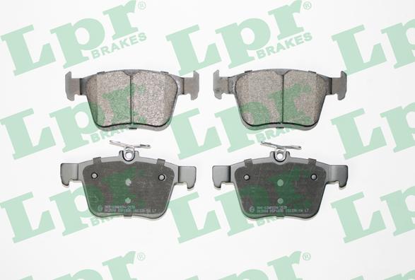 LPR 05P1835 - Тормозные колодки, дисковые, комплект parts5.com