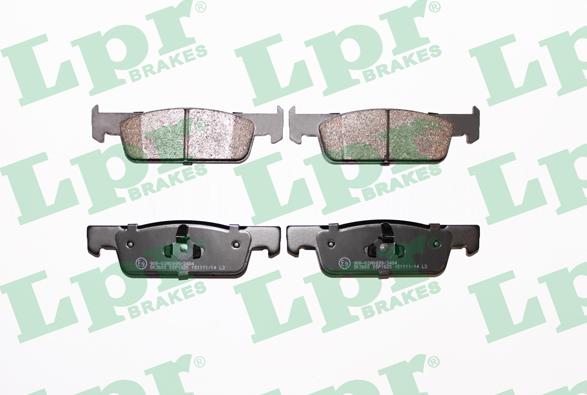 LPR 05P1825 - Тормозные колодки, дисковые, комплект parts5.com