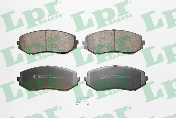 LPR 05P1318 - Тормозные колодки, дисковые, комплект parts5.com