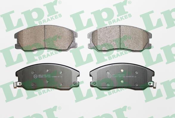 LPR 05P1322 - Тормозные колодки, дисковые, комплект parts5.com