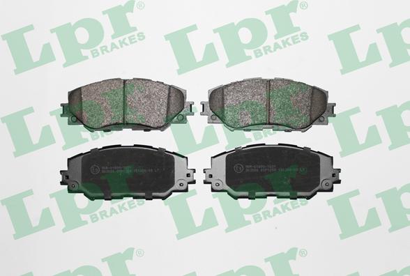 LPR 05P1258 - Тормозные колодки, дисковые, комплект parts5.com