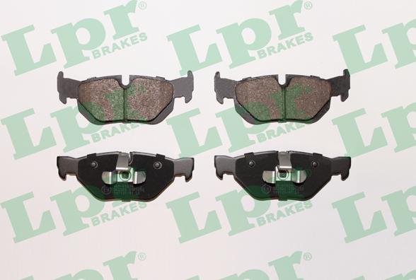 LPR 05P1252 - Тормозные колодки, дисковые, комплект parts5.com