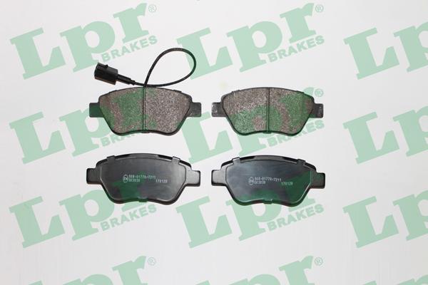 LPR 05P1266 - Тормозные колодки, дисковые, комплект parts5.com