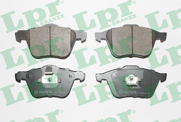 LPR 05P1286 - Тормозные колодки, дисковые, комплект parts5.com