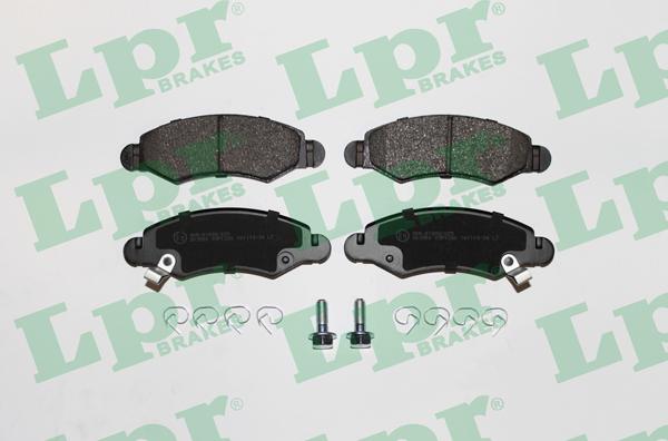 LPR 05P1280 - Тормозные колодки, дисковые, комплект parts5.com