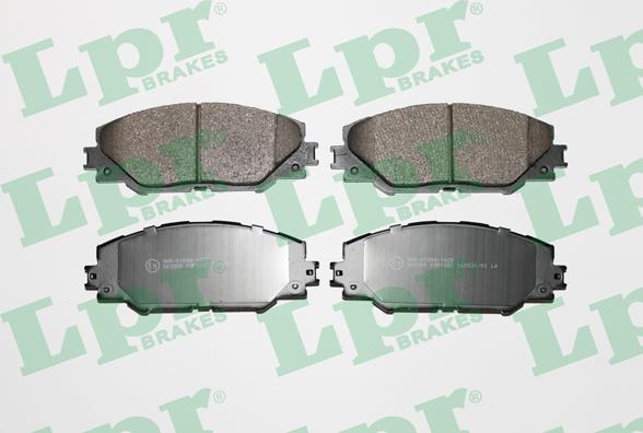 LPR 05P1282 - Тормозные колодки, дисковые, комплект parts5.com