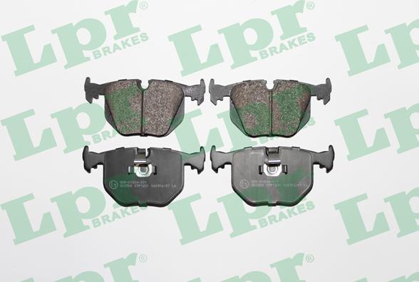 LPR 05P1231 - Тормозные колодки, дисковые, комплект parts5.com