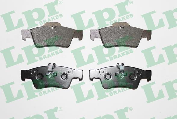 LPR 05P1232 - Тормозные колодки, дисковые, комплект parts5.com