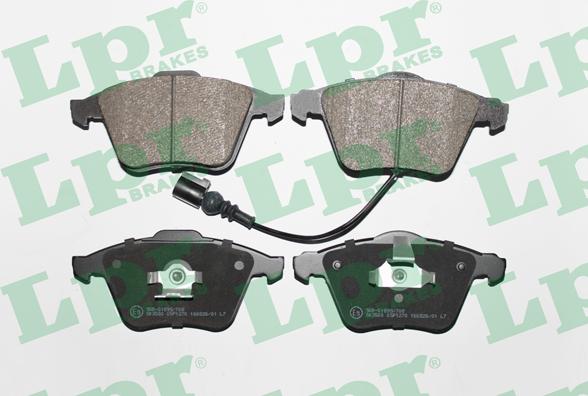 LPR 05P1270 - Тормозные колодки, дисковые, комплект parts5.com