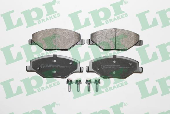 LPR 05P1795 - Тормозные колодки, дисковые, комплект parts5.com