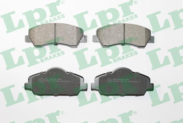 LPR 05P1770 - Тормозные колодки, дисковые, комплект parts5.com