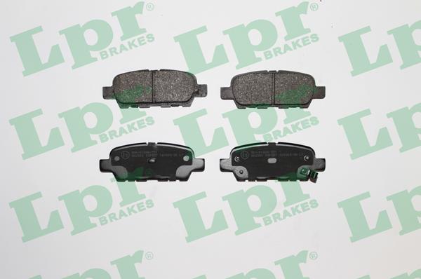 LPR 05P857 - Тормозные колодки, дисковые, комплект parts5.com