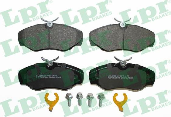 LPR 05P869K - Тормозные колодки, дисковые, комплект parts5.com