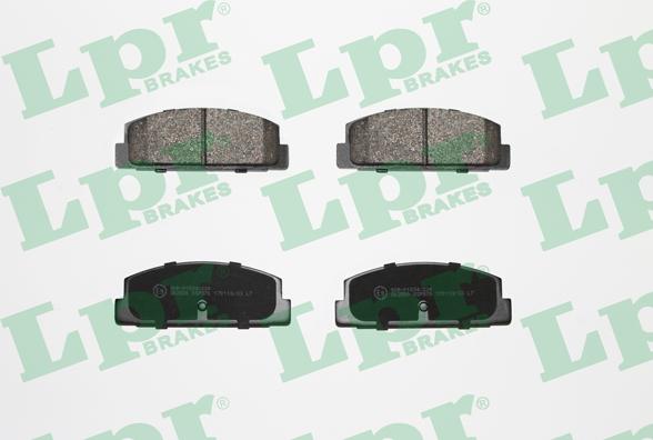 LPR 05P876 - Тормозные колодки, дисковые, комплект parts5.com