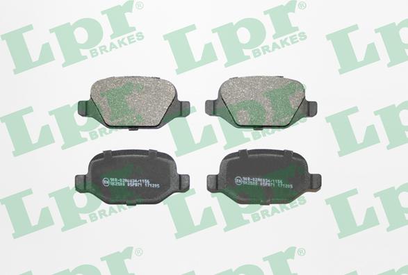 LPR 05P871 - Тормозные колодки, дисковые, комплект parts5.com