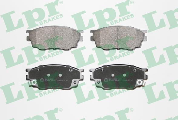 LPR 05P877 - Тормозные колодки, дисковые, комплект parts5.com