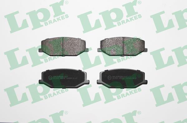 LPR 05P290 - Тормозные колодки, дисковые, комплект parts5.com