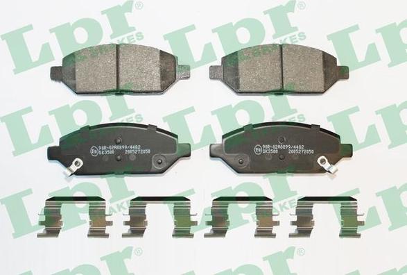 LPR 05P2050K - Тормозные колодки, дисковые, комплект parts5.com