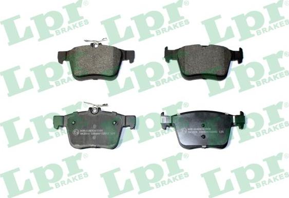 LPR 05P2352 - Тормозные колодки, дисковые, комплект parts5.com