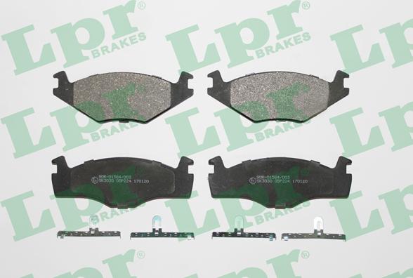 LPR 05P224 - Тормозные колодки, дисковые, комплект parts5.com