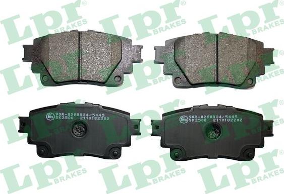 LPR 05P2202 - Тормозные колодки, дисковые, комплект parts5.com