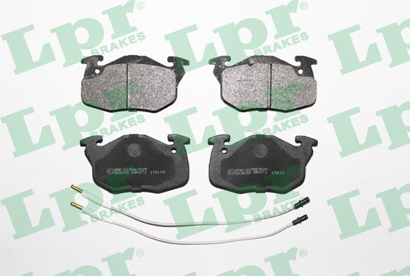 LPR 05P271 - Brake Pad Set, disc brake parts5.com