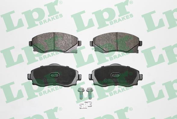 LPR 05P758 - Тормозные колодки, дисковые, комплект parts5.com