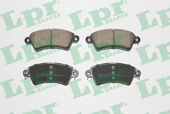 LPR 05P766 - Тормозные колодки, дисковые, комплект parts5.com