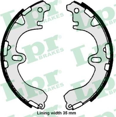 LPR 06720 - Brake Shoe Set parts5.com