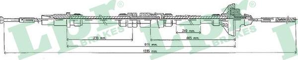 LPR C0459C - Трос, управление сцеплением parts5.com