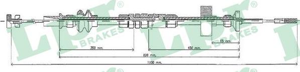 LPR C0273C - Трос, управление сцеплением parts5.com