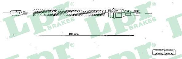 LPR C1350B - Тросик, cтояночный тормоз parts5.com