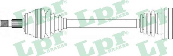 LPR DS43007 - Приводной вал parts5.com