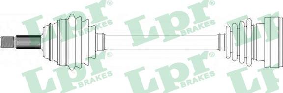 LPR DS51050 - Приводной вал parts5.com