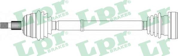 LPR DS51066 - Приводной вал parts5.com