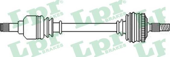 LPR DS52450 - Приводной вал parts5.com