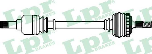 LPR DS52560 - Приводной вал parts5.com