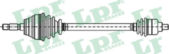 LPR DS52057 - Приводной вал parts5.com