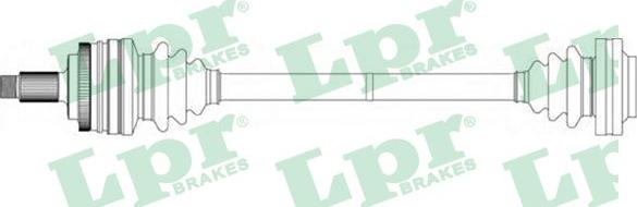 LPR DS15016 - Приводной вал parts5.com